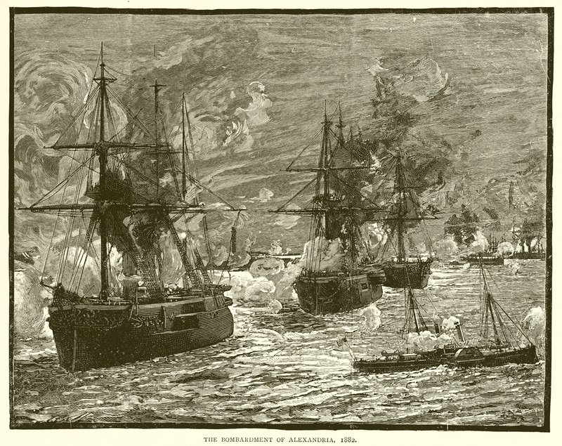 Bombardementet av Alexandria, 1882 av English School