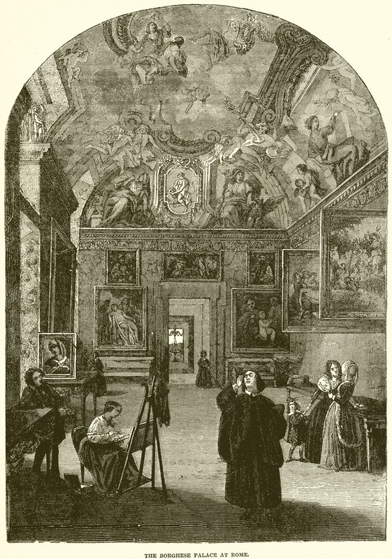 Borghese-palasset i Roma av English School