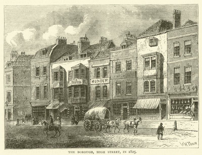 The Borough, High Street, i 1825 av English School