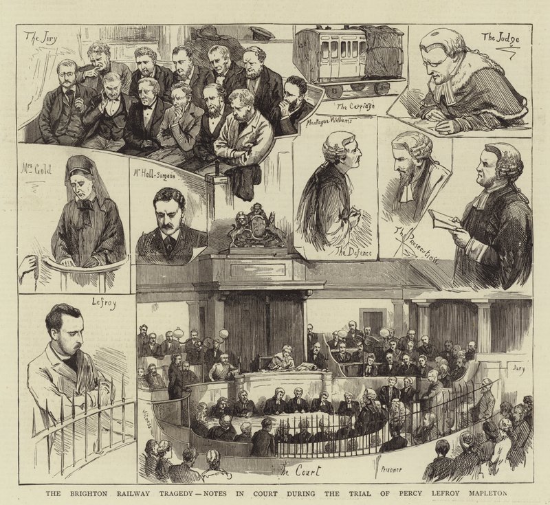 Brighton Railway Tragedy, notater i retten under rettssaken mot Percy Lefroy Mapleton av English School