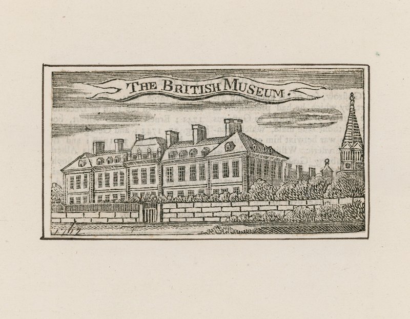 British Museum i Montague House av English School
