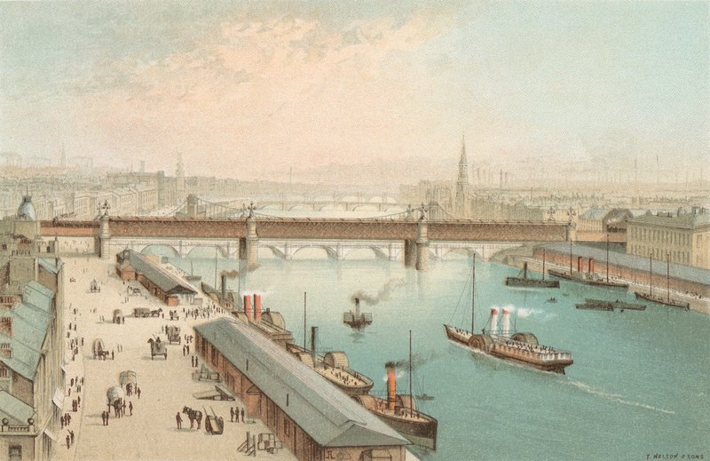 The Broomielaw, Glasgow - Ser østover av English School