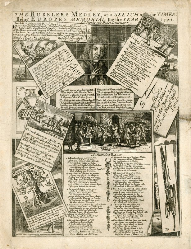 The Bubblers Medley, eller en skisse av tidene, blir Europas minnesmerke for året 1720 av English School