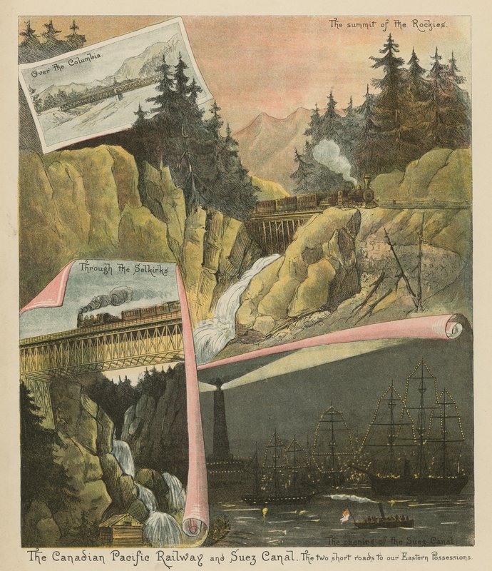 The Canadian Pacific Railway og Suez-kanalen. De to korte veiene til våre østlige eiendeler av English School