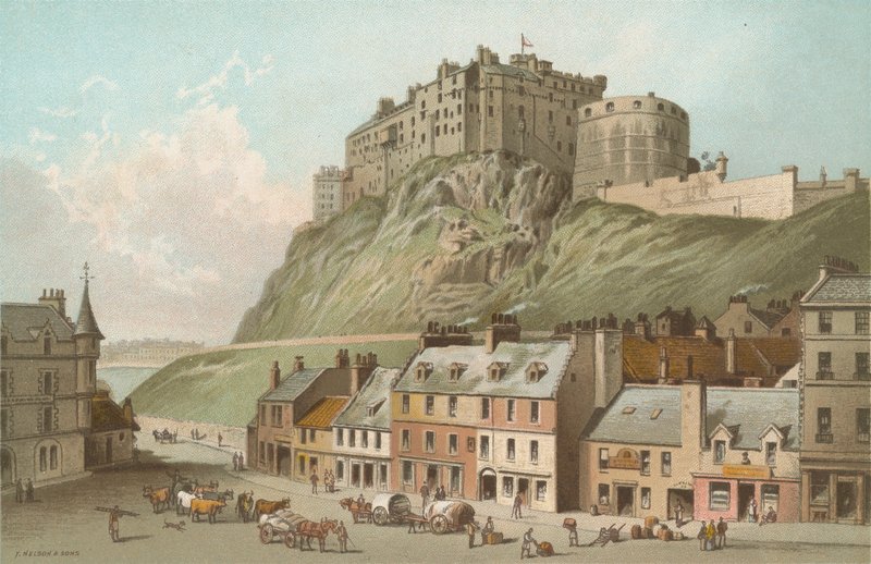 Slottet fra Grassmarket - Edinburgh av English School