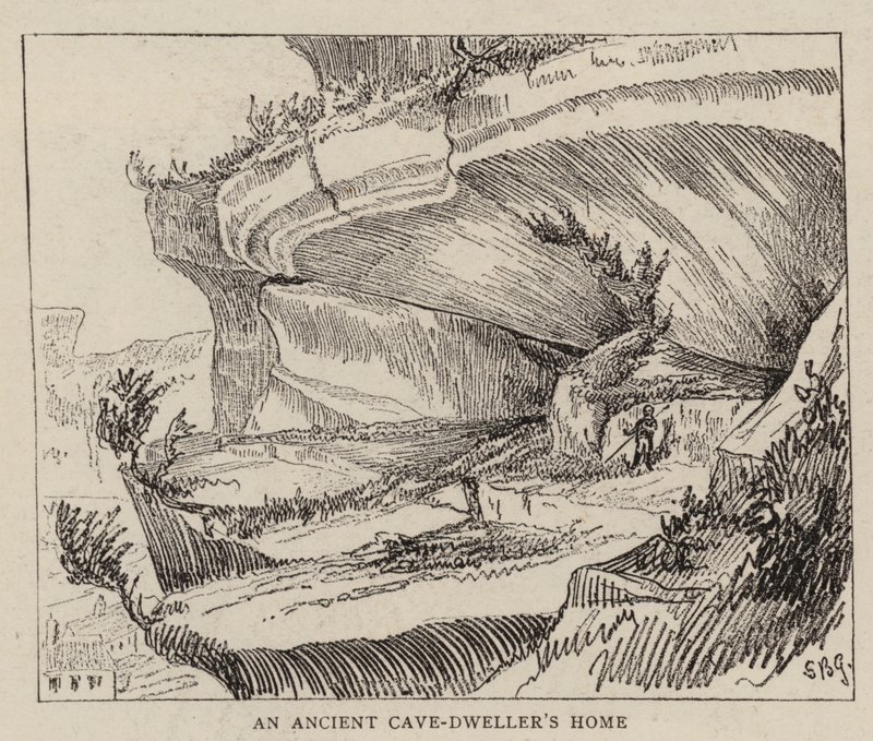 The Cave-Dwellers of the Vezere (gravering) av English School