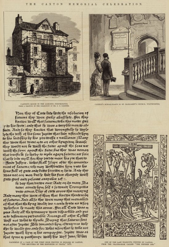 Caxton Memorial Celebration (gravering) av English School