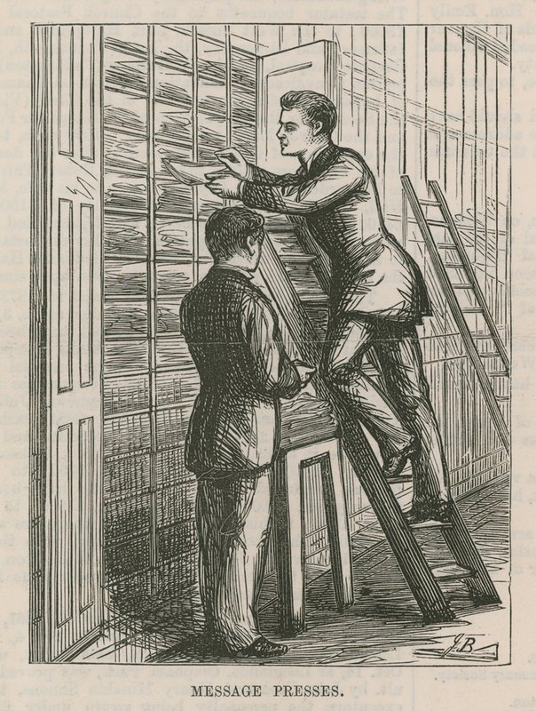 The Central Post Office Telegraph Establishment: Melding trykker av English School