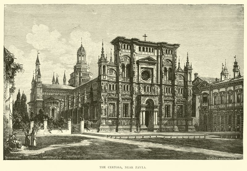 Certosa, nær Pavia av English School