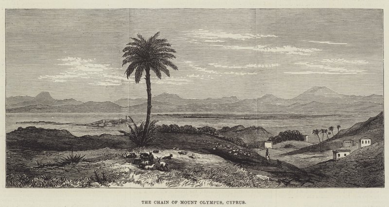 The Chain of Mount Olympus, Kypros (gravering) av English School