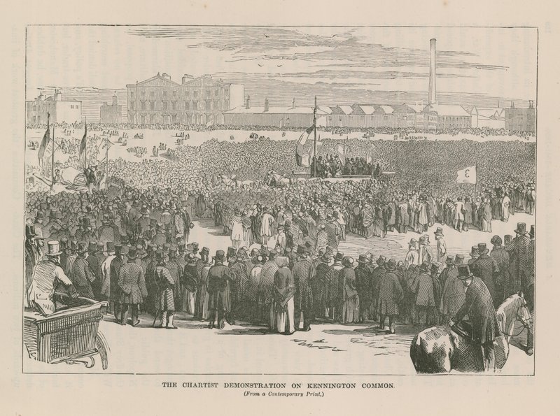 Chartist-demonstrasjonen på Kennington Common av English School