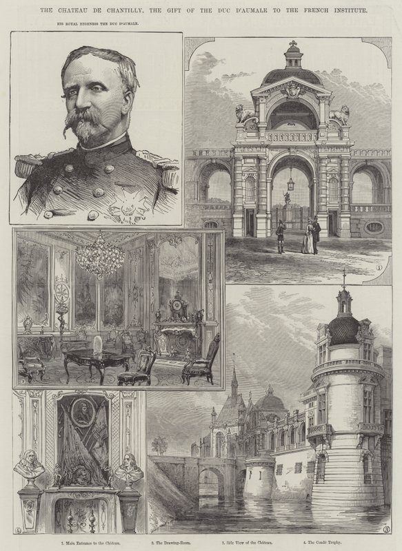 Chateau de Chantilly, gave fra Duc d