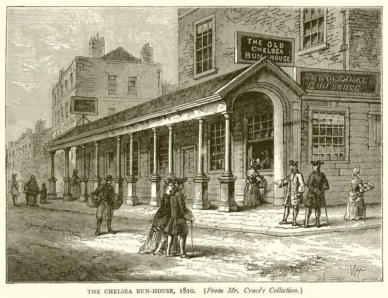 Chelsea Bun-House, 1810 av English School