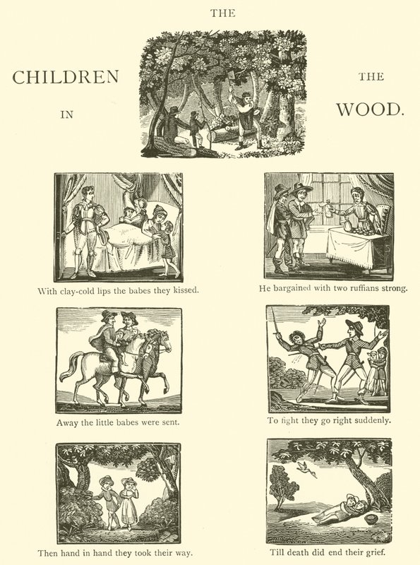 The Children In The Wood (tresnitt) av English School