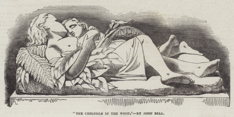 "The Children in the Wood," av John Bell (gravering) av English School
