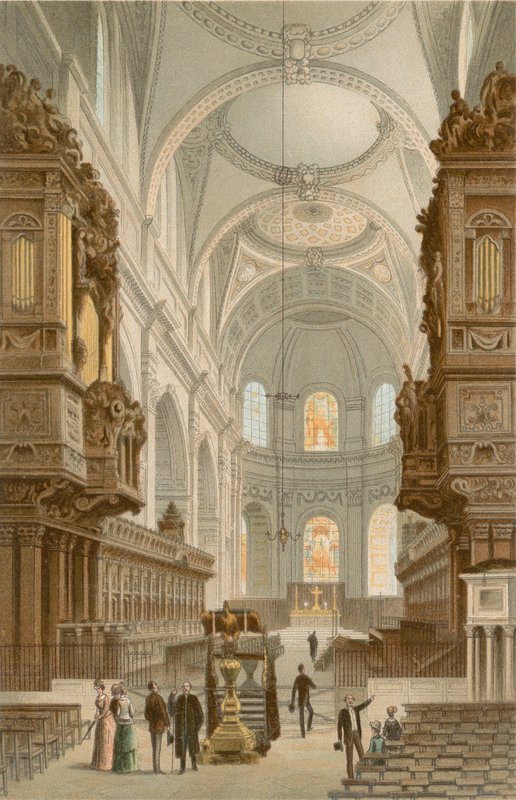 Koret St. Pauls katedral av English School