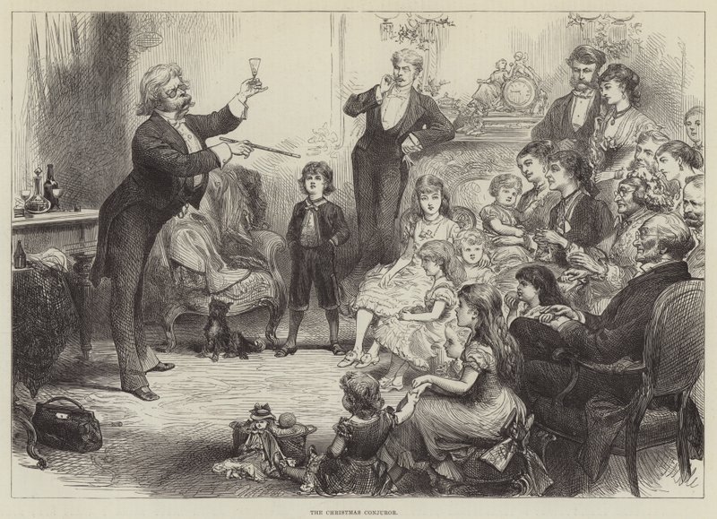 The Christmas Conjuror (gravering) av English School