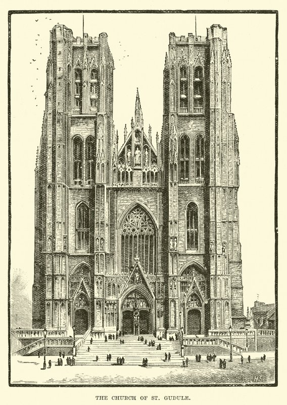 St Gudule kirke av English School