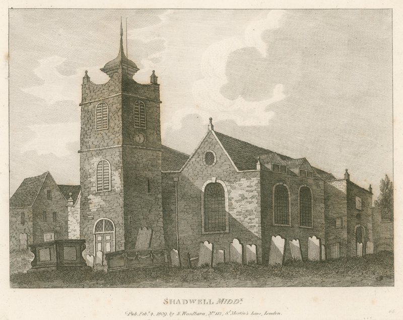 The Church of St Paul, Shadwell, London av English School