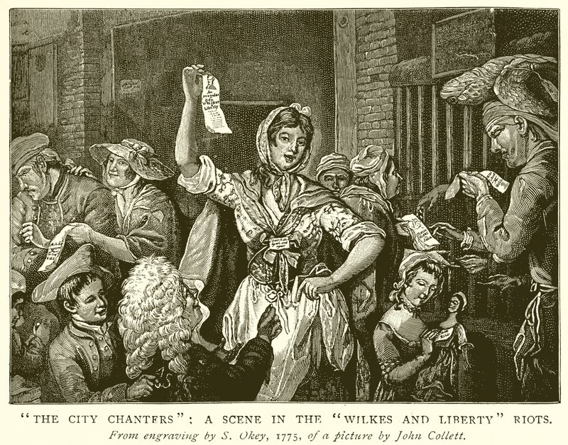 The City Chanters: A Scene in the Wilkes and Liberty Riots av English School