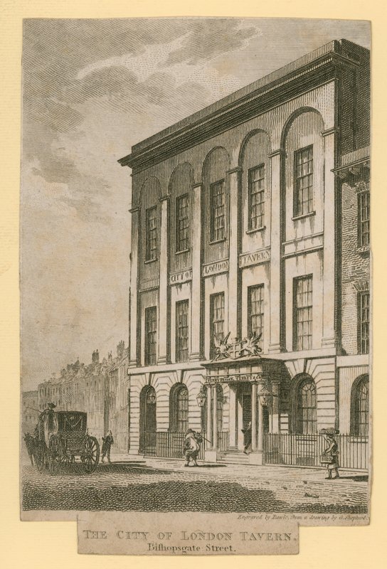 The City of London Tavern, Bishopsgate Street av English School