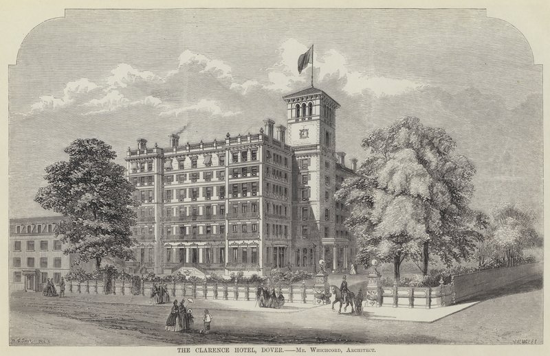 The Clarence Hotel, Dover (gravering) av English School