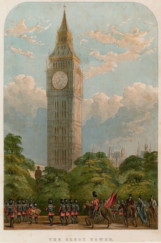 Klokketårnet, Westminster, London av English School