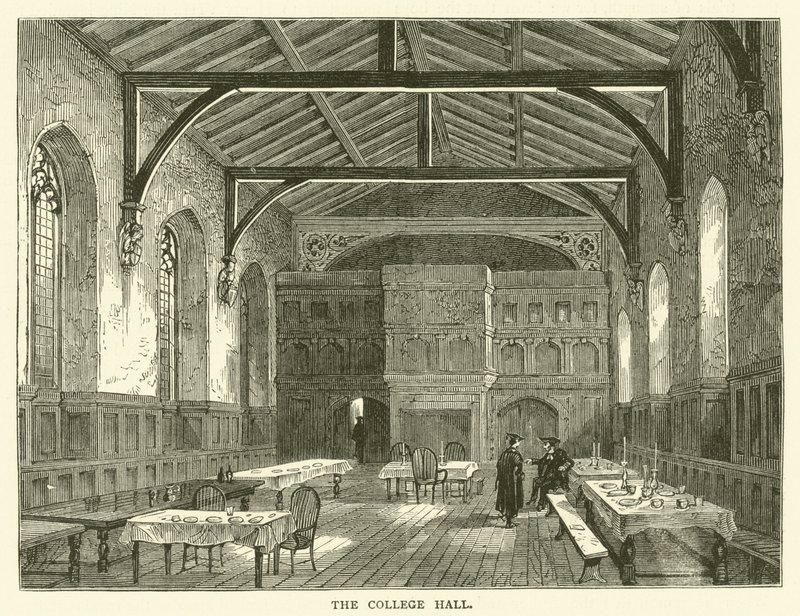 College Hall (gravering) av English School
