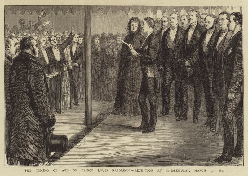 The Coming of Age of Prince Louis Napoleon, mottakelse på Chislehurst av English School