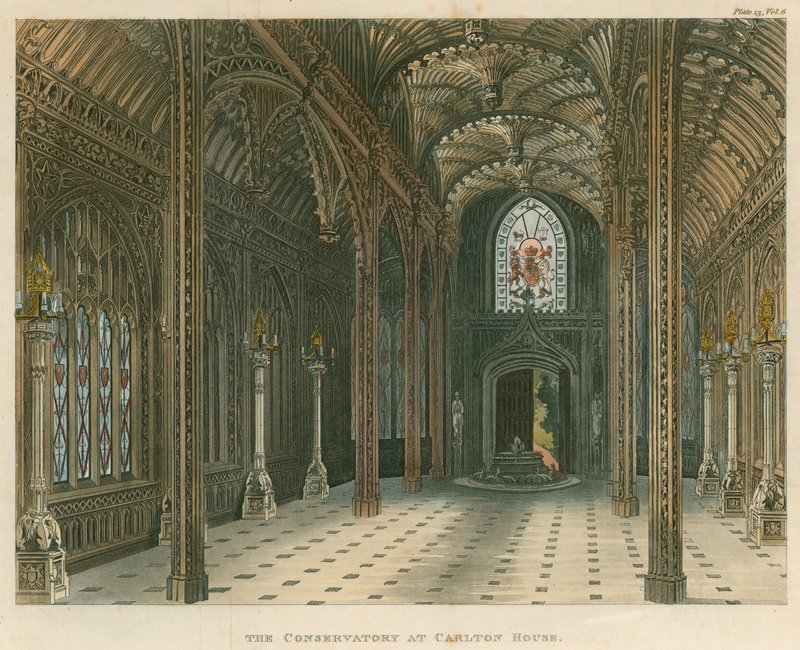 The Conservatory, Carlton House, London av English School