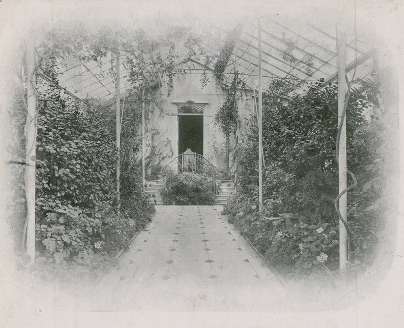 Conservatory-inngangen til Wimbledon Park House av English School