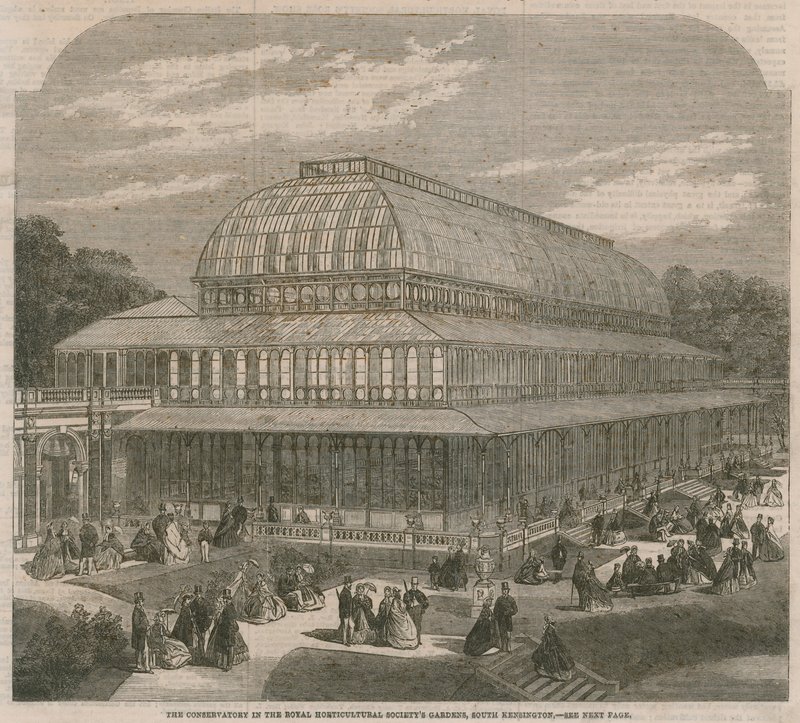 Konservatoriet i Royal Horticultural Society-hagene, South Kensington av English School