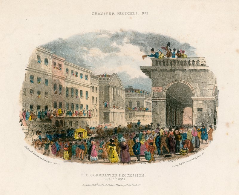 Kroningsprosesjonen, 8. september 1831 av English School