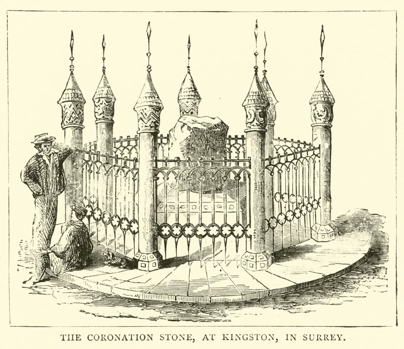 The Coronation Stone, ved Kingston, i Surrey av English School