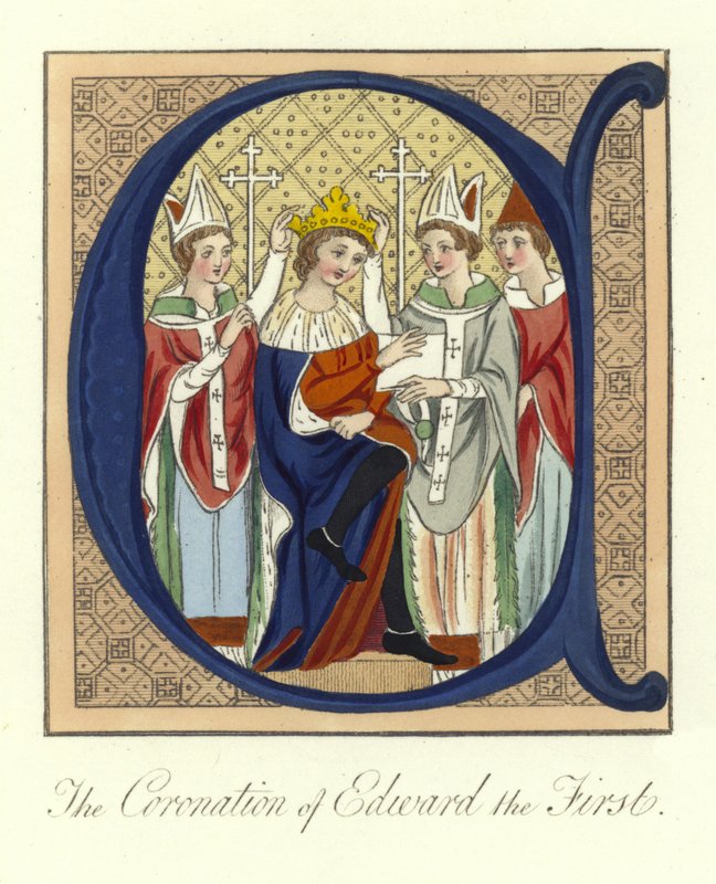 Kroningen av kong Edward I av England, 1274 av English School