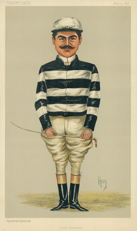 Greven Della Catena, grev Strickland, 4. mai 1893, tegneserie Vanity Fair av English School