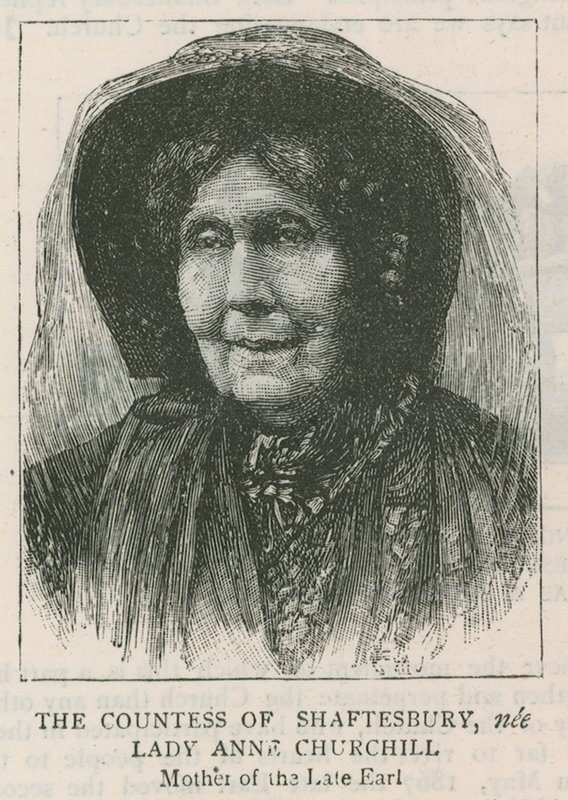 Grevinnen av Shaftesbury, født Lady Anne Churchill av English School