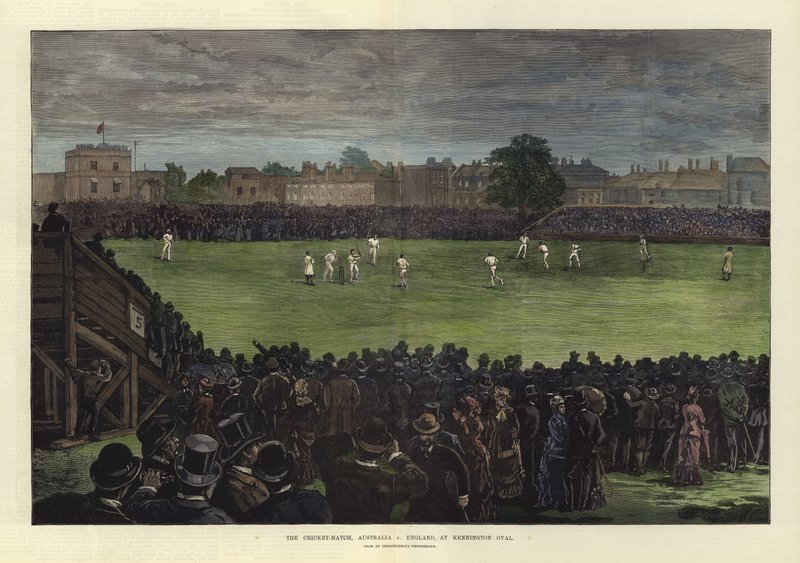 Cricket-kampen, Australia mot England, på Kennington Oval av English School