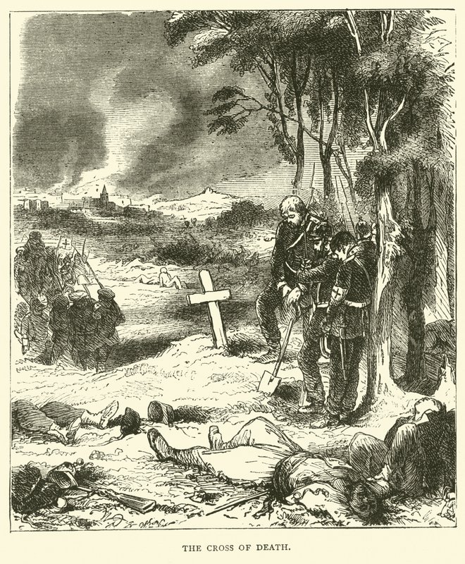 Dødens kors, september 1870 av English School