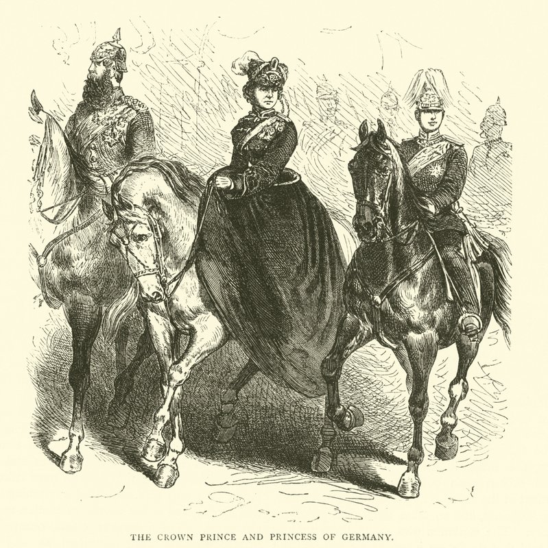 Kronprinsen og prinsessen av Tyskland, mars 1871 av English School