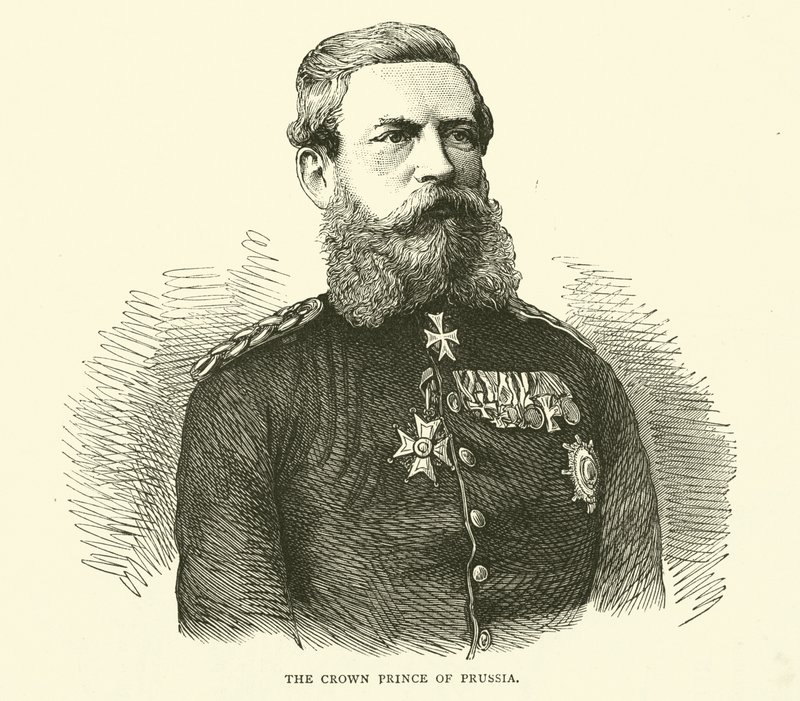 Kronprinsen av Preussen, august 1870 av English School