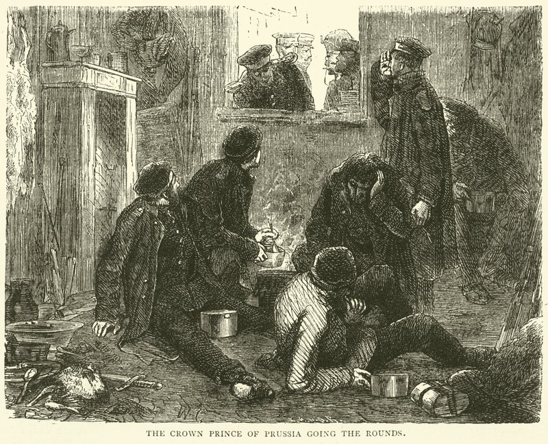 Kronprinsen av Preussen går rundt, november 1870 av English School