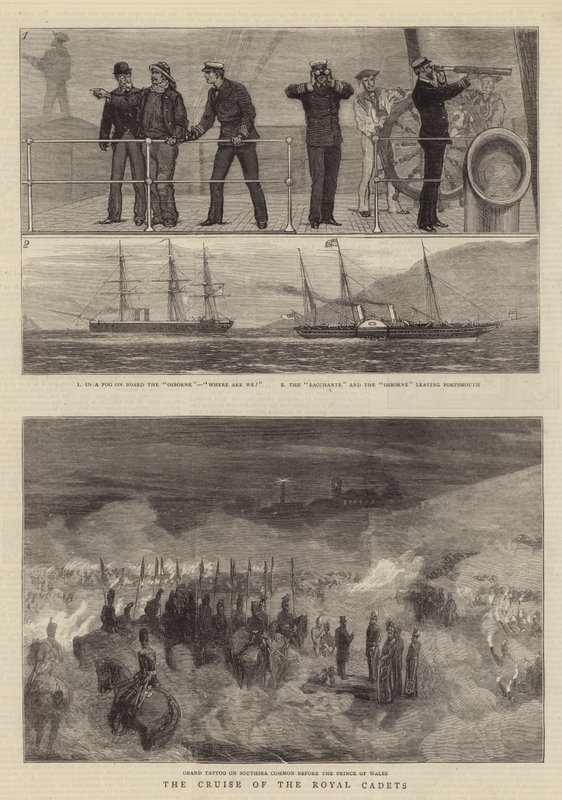 The Cruise of the Royal Cadets (gravering) av English School