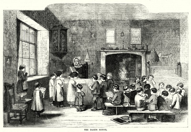 The Dame's School (gravering) av English School