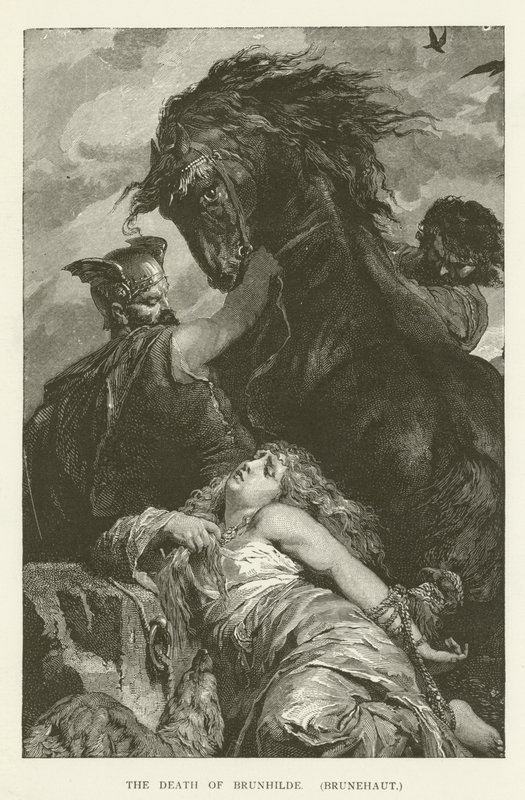 Brunhildes død, (Brunehaut) av English School