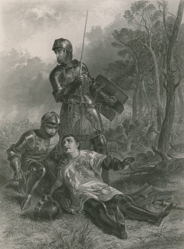 Døden til jarlen av Warwick, kong Henry VI av English School