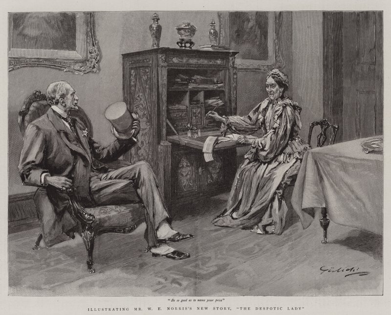 The Despotic Lady (gravering) av English School