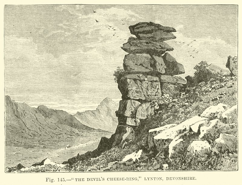 The Devils Cheese-Ring, Lynton, Devonshire av English School