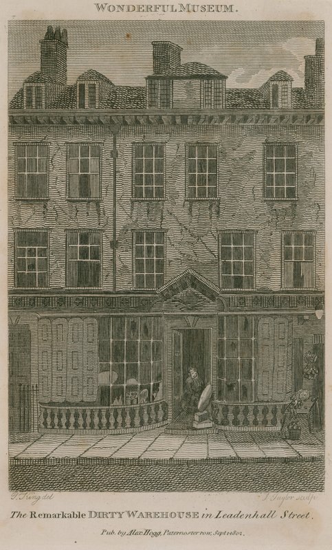 The Dirty Warehouse, bolig i Leadenhall Street, London, til Nicholas Bentley, også kjent som Dirty Dick av English School