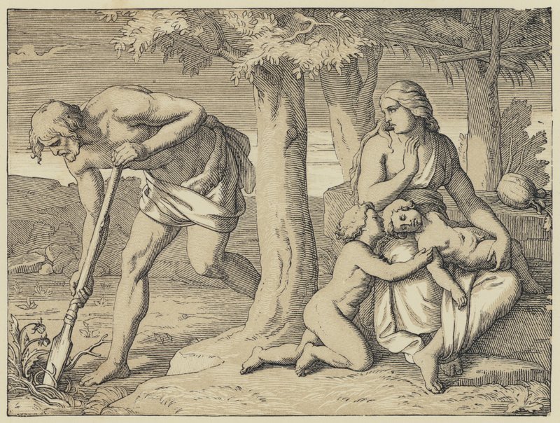 The Doom of Labour, etter fallet (gravering) av English School